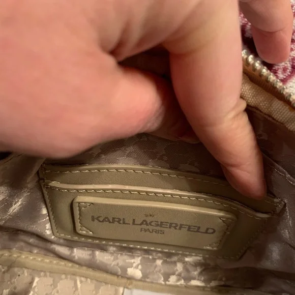 Karl Lagerfeld Paris Beige Crossbody Bag. NWT. - Picture 13 of 16